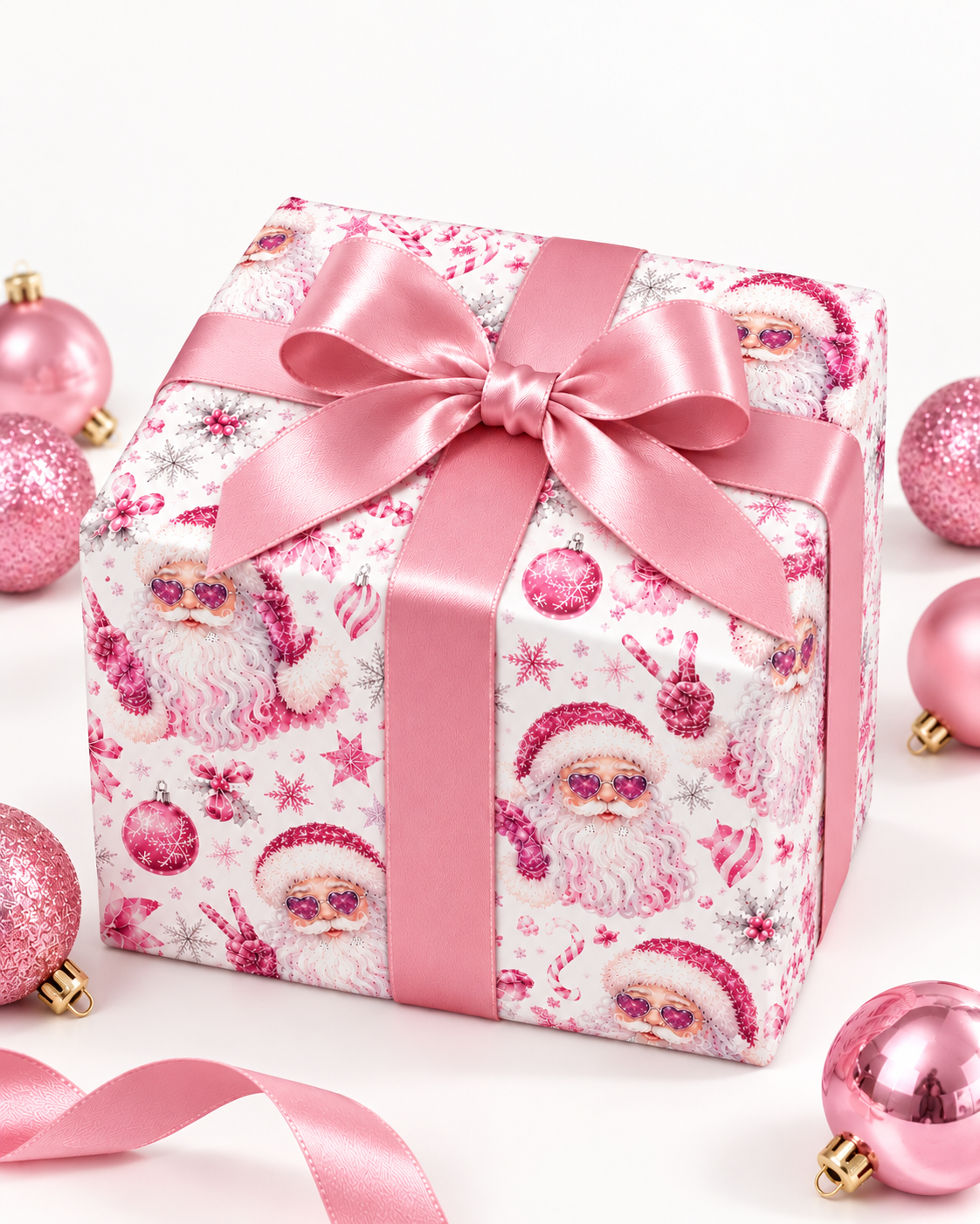 Cozy Christmas Bows Silk Set